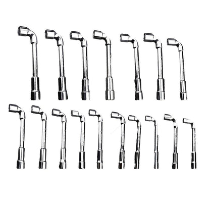 6-23mm L Shaped Socket Wrench Elbow Multi Size Hardware Repair Tool Set - 12mm