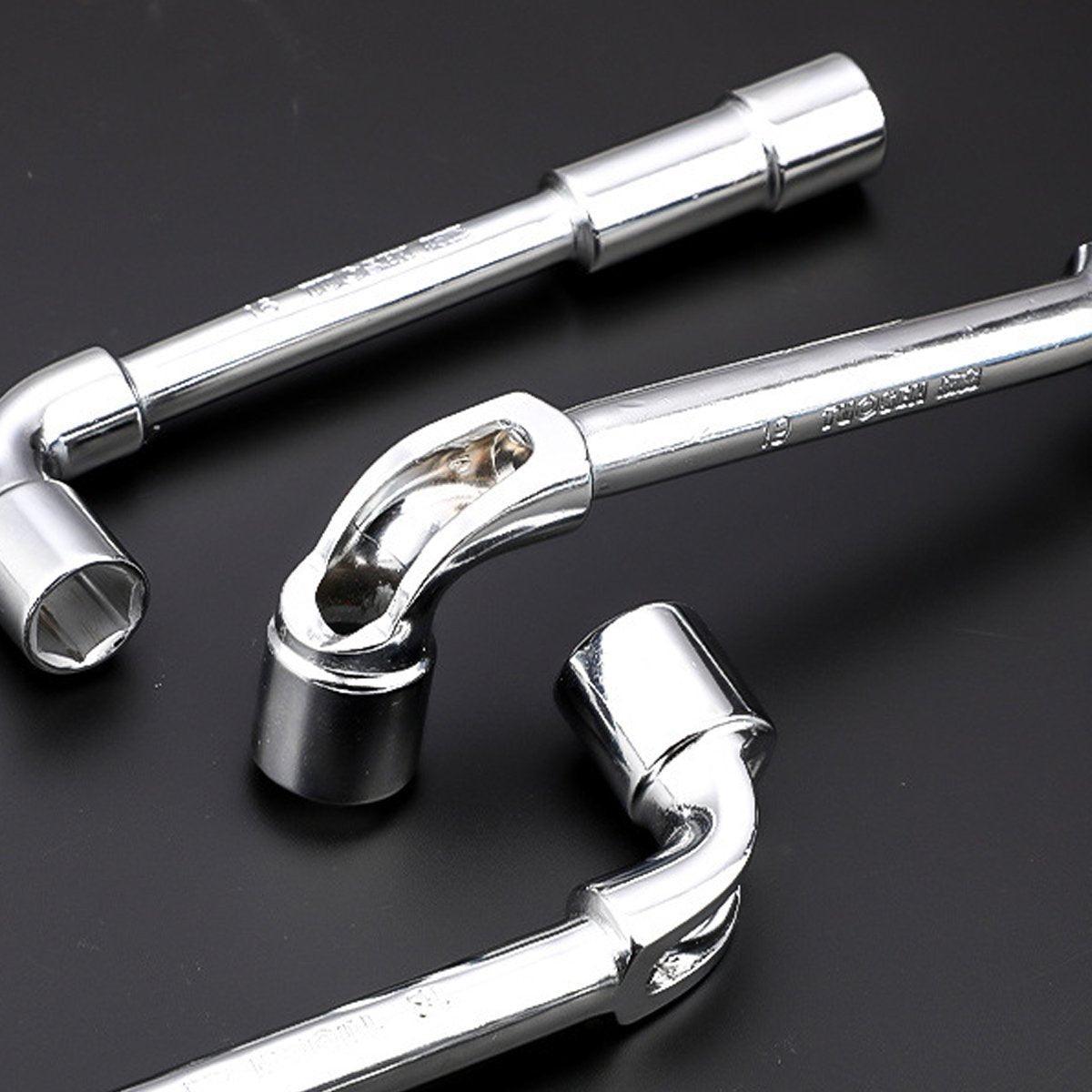 6-23mm L Shaped Socket Wrench Elbow Multi Size Hardware Repair Tool Set - 12mm
