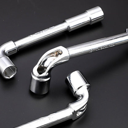 6-23mm L Shaped Socket Wrench Elbow Multi Size Hardware Repair Tool Set - 15mm