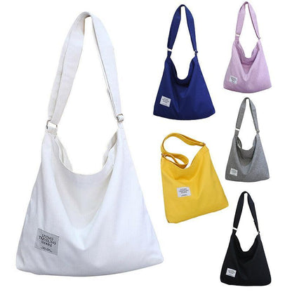 Womens Large Canvas Handbag Ladies Travel Messenger Shoulder Bag Hobo Tote Purse - Dark Blue
