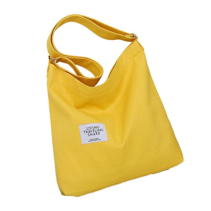 Womens Large Canvas Handbag Ladies Travel Messenger Shoulder Bag Hobo Tote Purse - Dark Blue