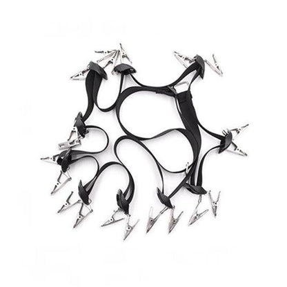 Over Door Hat Rack Baseball Cap Holder Storage Strap with Clips Closet Organizer - 10 Clips