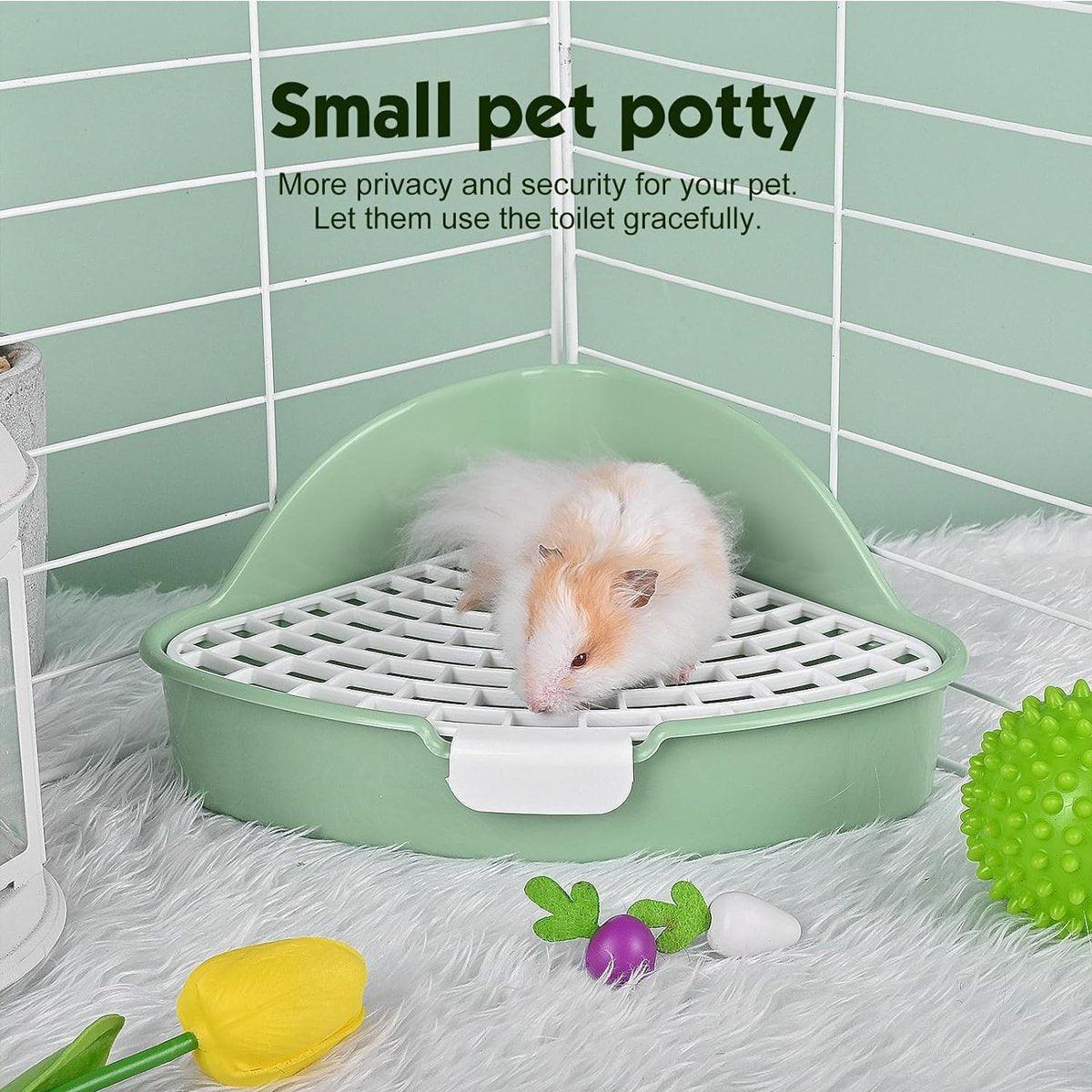 Rabbit Litter Box And Small Animals Pet Toilet Pee Pad Supplies Potty Rabbit - Blue