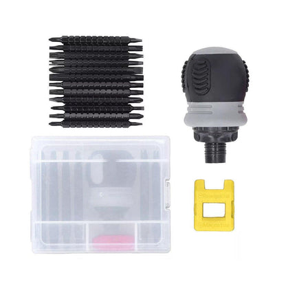 Ratchet Screwdriver Set with Sleeve Dual Head Screwdriver Expansion Cross Bits - 18-in-1
