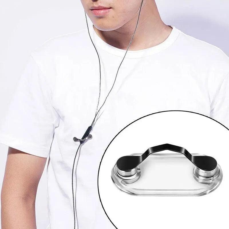 Strong Grip Eyewear Clip Holder Brooch for Glasses and Sunglasses - Black