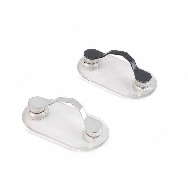 Strong Grip Eyewear Clip Holder Brooch for Glasses and Sunglasses - Silver