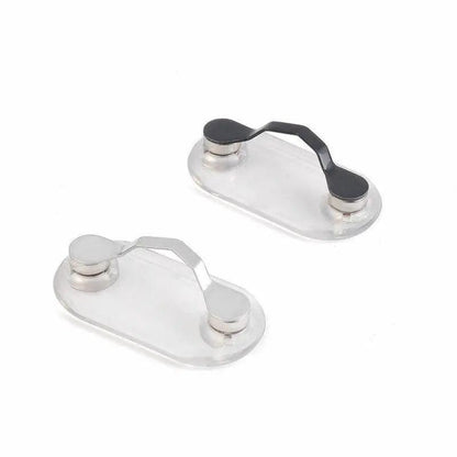Strong Grip Eyewear Clip Holder Brooch for Glasses and Sunglasses - Silver