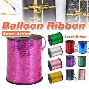 5mm Balloon Ribbon Curling Party String Gift Wrap Decoration Birthday Wedding - Laser-Black