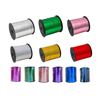 5mm Balloon Ribbon Curling Party String Gift Wrap Decoration Birthday Wedding - Laser-Green