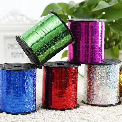 5mm Balloon Ribbon Curling Party String Gift Wrap Decoration Birthday Wedding - Laser-Rose Gold