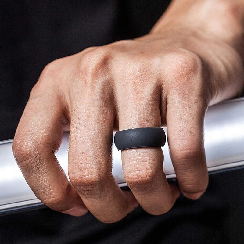 Silicone Rubber Ring Bands 3Pcs - 10