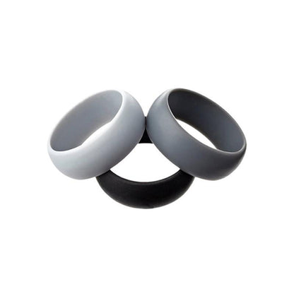 Silicone Rubber Ring Bands 3Pcs - 8