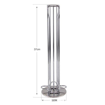 40 Capsules Rotating Coffee Pod Holder Rack for Nespresso Chrome Countertop Stand