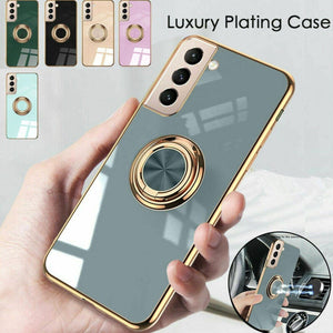 Dark Green Shockproof Ring Holder Case Cover for Samsung S22 Ultra S22 Plus Note 20 - Samsung Galaxy A13