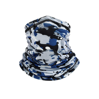 Sunblock Ice Silk Breathable Bandana Bib Face Scarf Fishing Biker Sport Headgear - Black Python