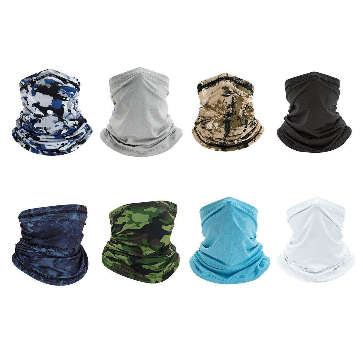Sunblock Ice Silk Breathable Bandana Bib Face Scarf Fishing Biker Sport Headgear - Ink Khaki