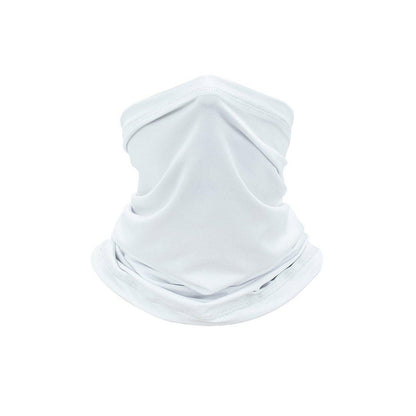 Sunblock Ice Silk Breathable Bandana Bib Face Scarf Fishing Biker Sport Headgear - White
