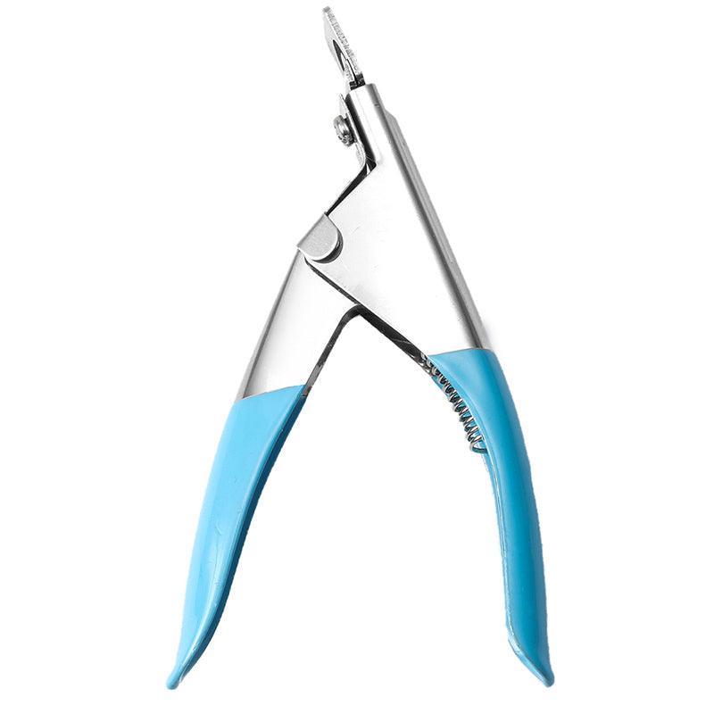 Acrylic Nail Tip Cutter False Nail Clipper U Shape Manicure Art Trimmer Tool - Red