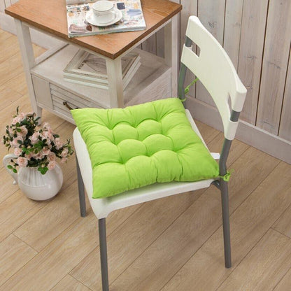 Soft Chair Cushion Pad for Indoor Outdoor Seating Square Seat Cover 35x35cm - Coffee
