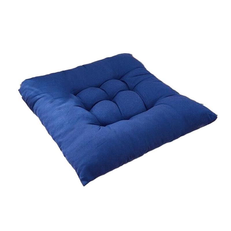 Soft Chair Cushion Pad for Indoor Outdoor Seating Square Seat Cover 35x35cm - Coffee