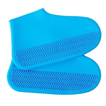 Shoe Cover Waterproof Silicone Non Slip Rain Water Rubber Foot Boot Overshoe L Size - Yellow