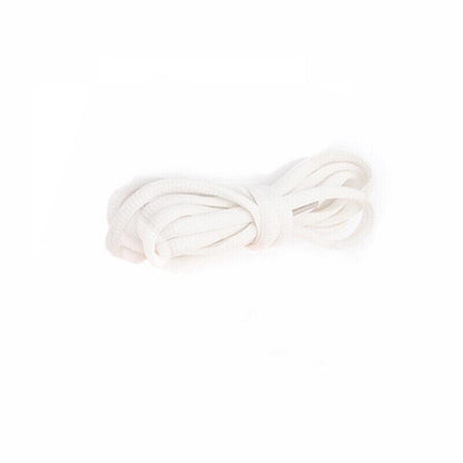 Shoelaces Colorful Coloured Flat Round Oval Bootlace Sneaker Shoe Laces - Round-Grey