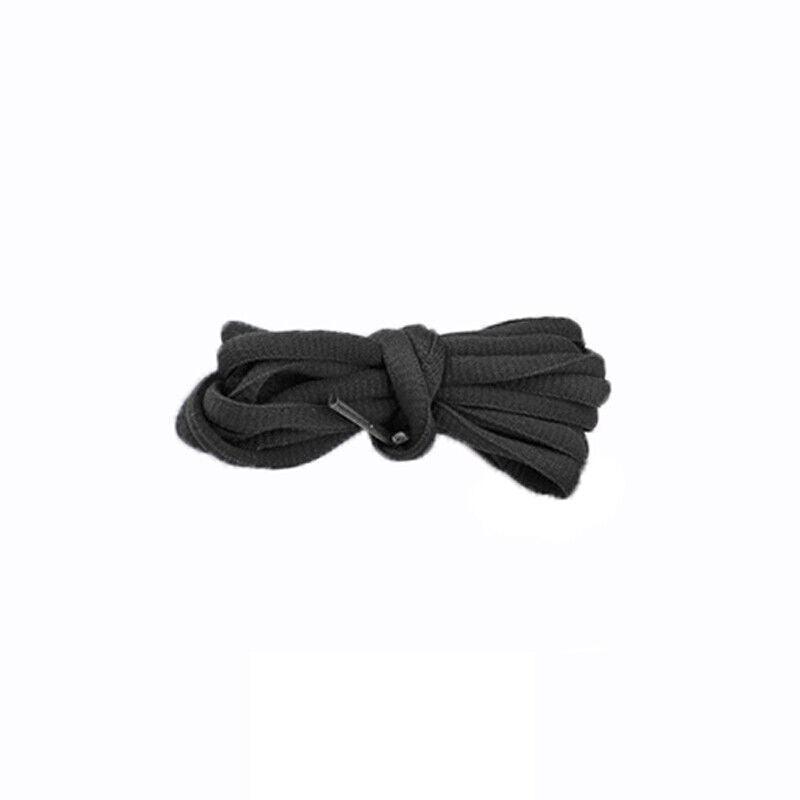 Shoelaces Colorful Coloured Flat Round Oval Bootlace Sneaker Shoe Laces - Round-Grey
