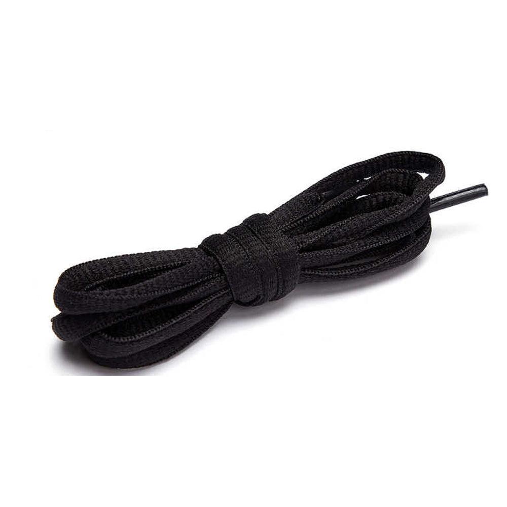 Shoelaces Colorful Coloured Flat Round Oval Bootlace Sneaker Shoe Laces - Round-Grey