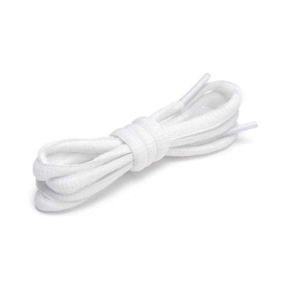 Shoelaces Colorful Coloured Flat Round Oval Bootlace Sneaker Shoe Laces - Round-Yellow