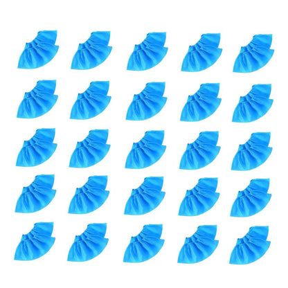 Disposable Non-woven Shoe Covers Anti Slip Boot Cleaning Overshoes 25-100 Pairs - 25 Pairs