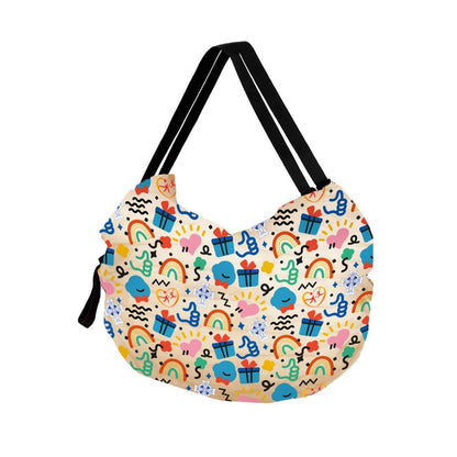 Large Foldable Eco-Friendly Shopping Bag Reusable Thickened Portable Travel Tote - 6