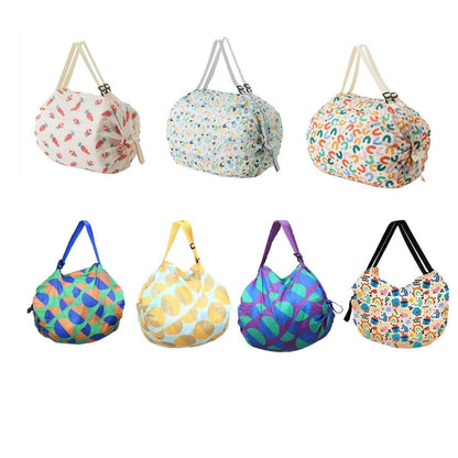Large Foldable Eco-Friendly Shopping Bag Reusable Thickened Portable Travel Tote - 4