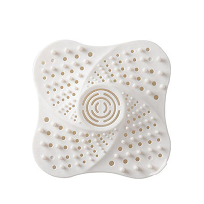 Sink Trap Filter Hair Catcher Shower Bath Cover Basin Stopper Drain Strainer - White