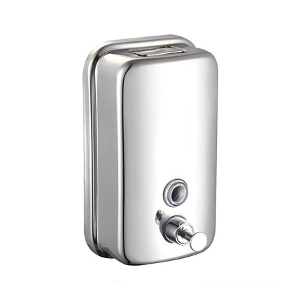 Stainless Steel Wall Mounted Soap Dispenser Hotel Bathroom Sanitizer Bottle - 500ML