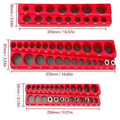 Plastic Socket Storage Rack Tool Organizer for Metric and Imperial Sockets