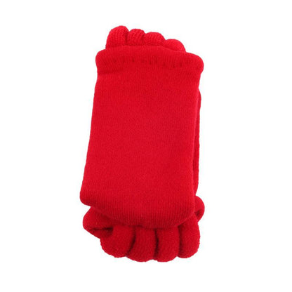 1 Pair Yoga Massage Socks Toe Separator Foot Alignment & Pain Relief - Beige