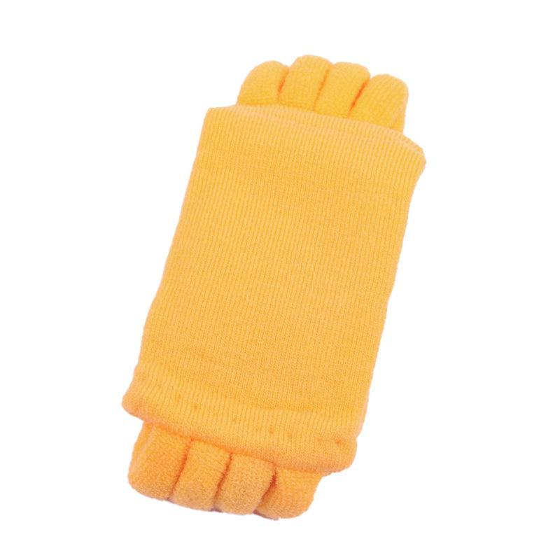 1 Pair Yoga Massage Socks Toe Separator Foot Alignment & Pain Relief - Beige