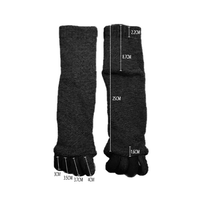 1 Pair Yoga Massage Socks Toe Separator Foot Alignment & Pain Relief - Yellow