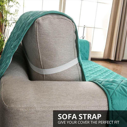 190x195cm Seater Pet Sofa Protector Cover Quilted Couch Covers Lounge Slipcover - Beige