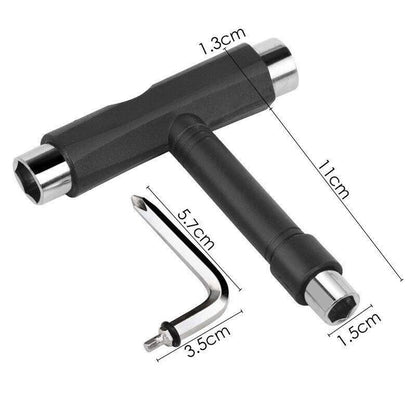 Roller Spanner Tool Skate T-Type Wrench Longboard Skateboard Screwdriver Mini