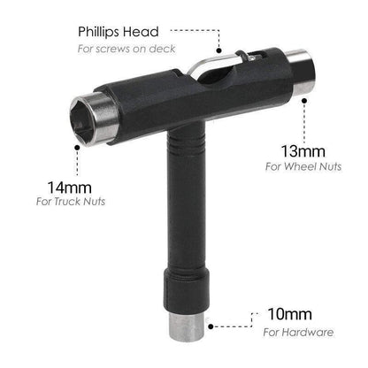 Roller Spanner Tool Skate T-Type Wrench Longboard Skateboard Screwdriver Mini