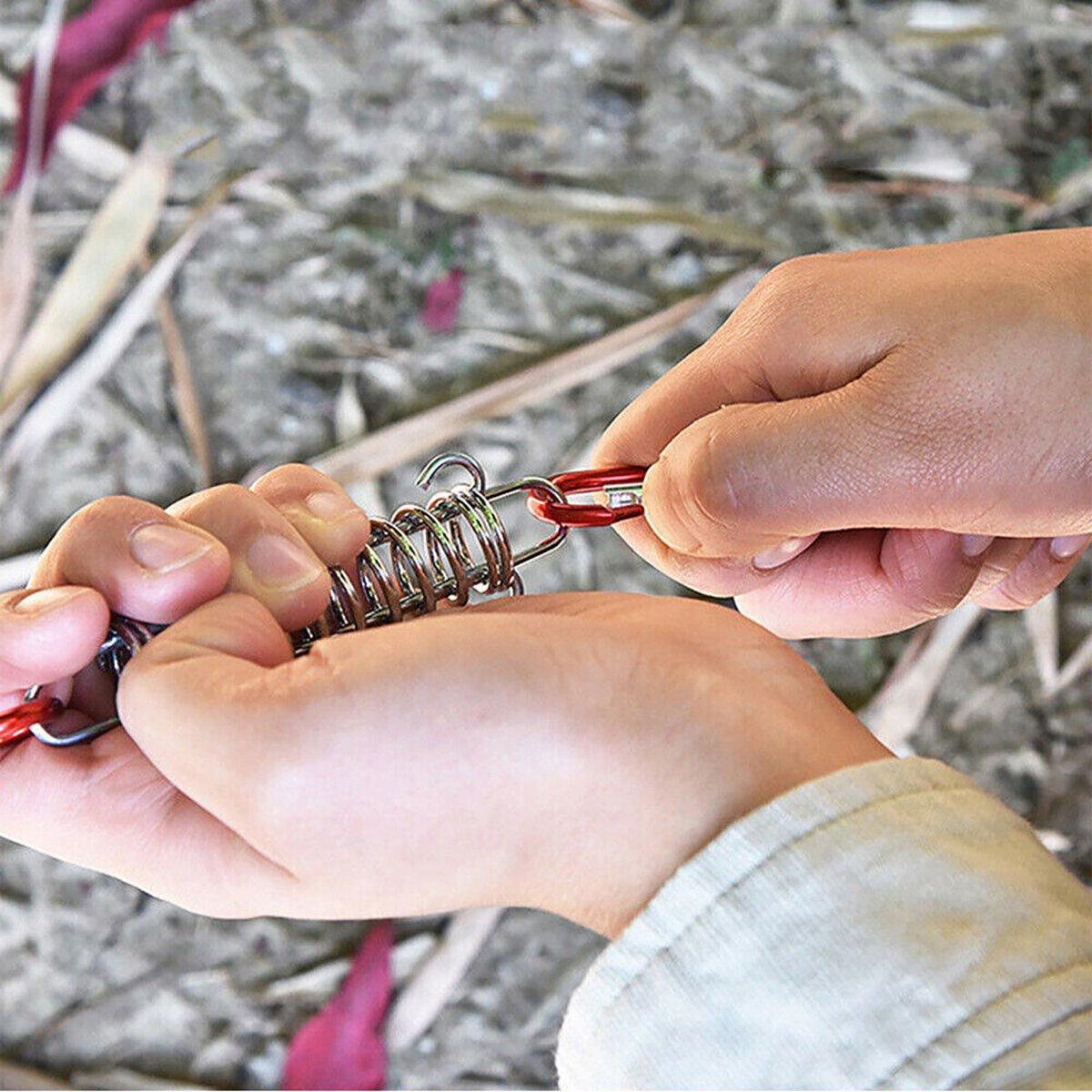 Guy Rope Springs - Silver Red - 10pair 1 - 15PCS - Factory Direct Shop