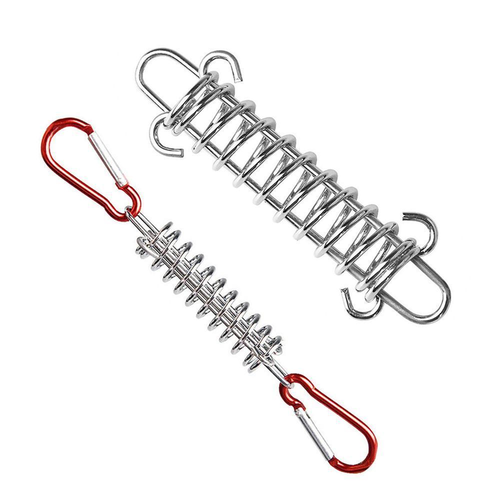 1 - 15PCS Outdoor Camping Tent Spring Wind Rope Buckle Fix Hook Buckles Silver Red - 1pcs - Factory Direct Shop