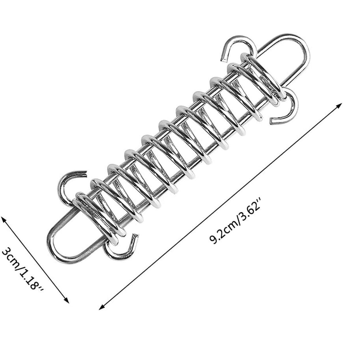 1 - 15PCS Outdoor Camping Tent Spring Wind Rope Buckle Fix Hook Buckles Silver Red - 1pcs - Factory Direct Shop