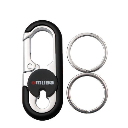 Keychains Fashion Men's Stainless Steel Ring Creative Metal Car Accessory Gift - Blue