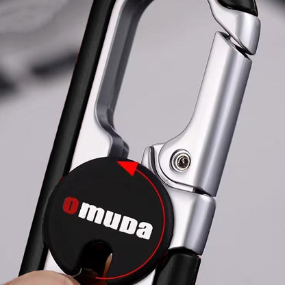 Keychains Fashion Men's Stainless Steel Ring Creative Metal Car Accessory Gift - Blue