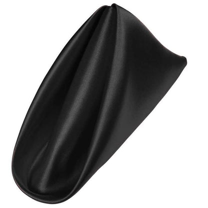 50PCS Polyester Plain Fabric Cotton Napkins For Wedding Cloth pc Table Dinner - Black