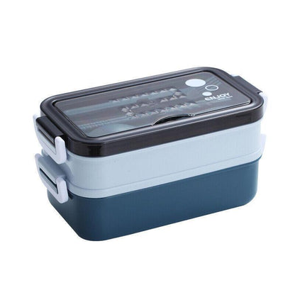 Bento Box Lunch Containers Food Microwave Stainless Portable Dinnerware Au - Green