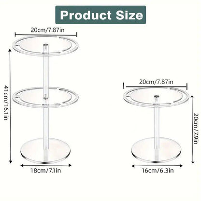 360 Degree Rotating Eyeglasses Display Stand Desktop Holder Organizer Glasses Storage - 1-Layer