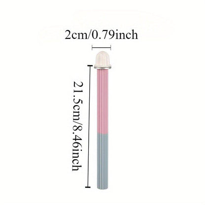 Non-Slip Silicone Parrot Perch Stand Stick Grinding Claw Bird Cage Accessories - Pink Grey